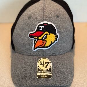 47 Brand Toledo Mudhens Gray and Black Baseball Cap
